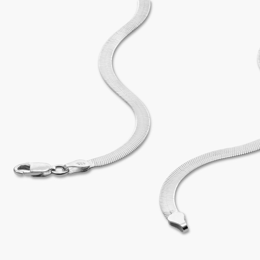 שרשרת הרינגבון עם חריטה אישית בציפוי כסף סטרלינג