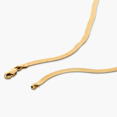 שרשרת הרינגבון עם חריטה אישית בציפוי זהב ורמייל