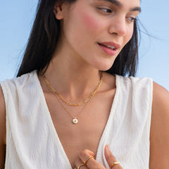 initial-necklace-with-diamond-Gold-Women-layering