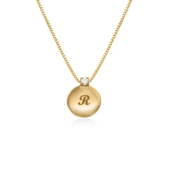 initial-necklace-with-diamond-Gold
